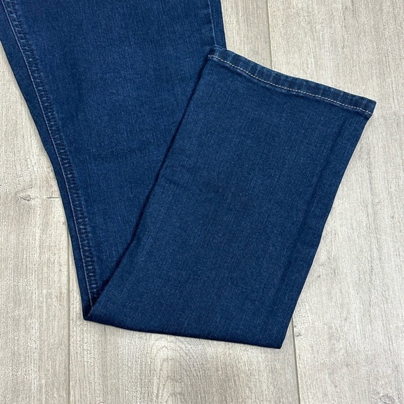 Women's Seven7 8 Medium Jean Jeans Denim Navy Blue Stretch Slim Straight NWOT - Picture 7 of 11